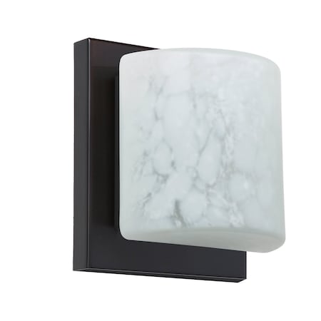 Besa Lighting Paolo Mini Sconce, Carrera, Bronze Finish, 1x50W Halogen 1WS-787319-BR